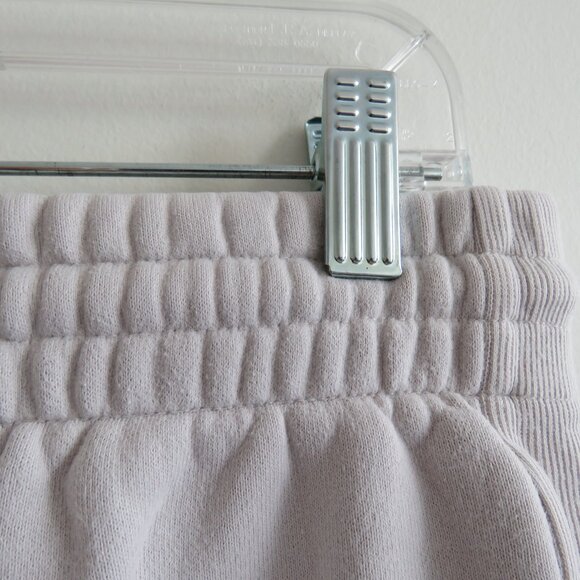 ARITZIA TNA Cozy AF Sweatfleece Boyfriend Sweatpant Heather Cloud White Size S - Picture 13 of 16